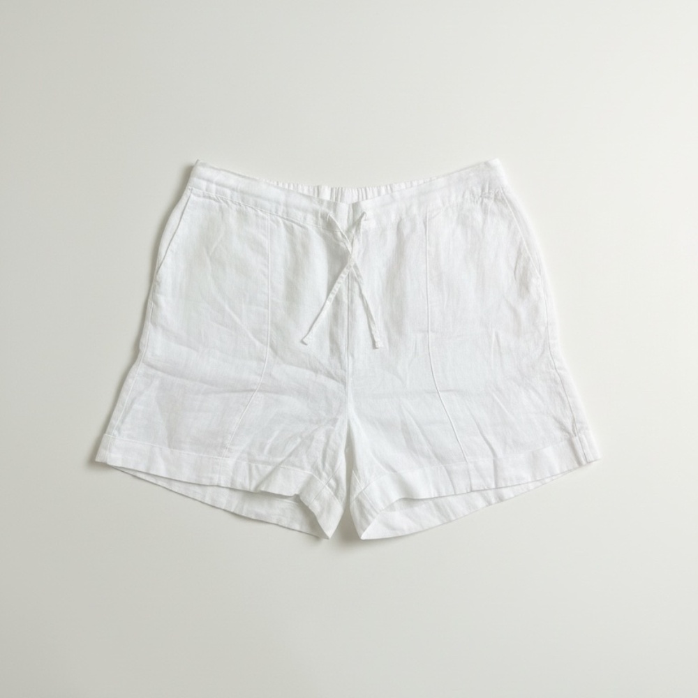 Sleeper White Linen Shorts